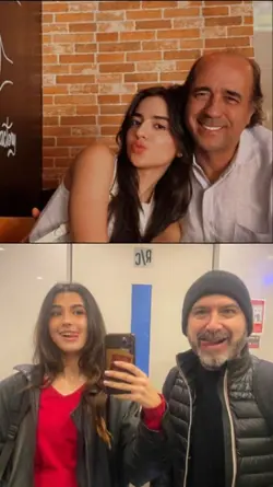 with my dad