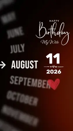 HBD WIFE 11 AUGUST