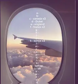 alphabet to finish 🛩️