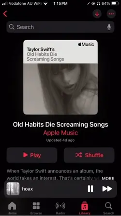Only listening to