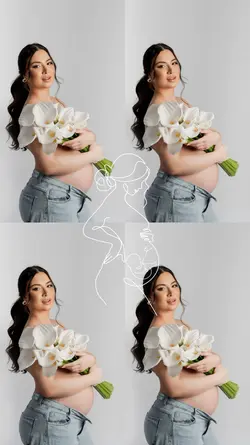 grávida colagem foto