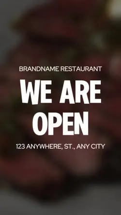 We Are Open