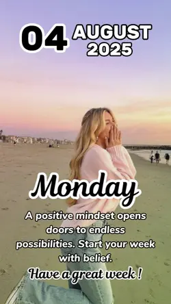4 August, Monday