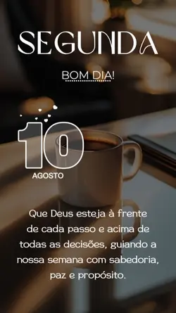 Segunda bom dia