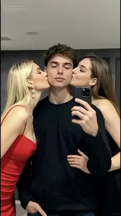 Girls kissing filter
