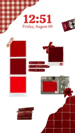red wallpaper 