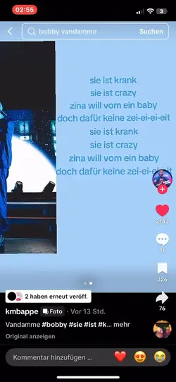 Sie ist krank 
