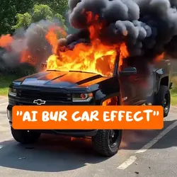 Ai burn car effect
