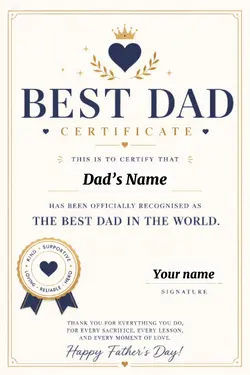 Father's certificate