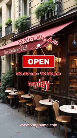 We are open