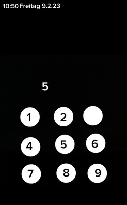 Handy Code eingeben