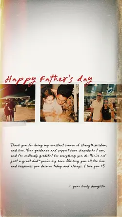 to my dad