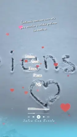 nieve con amor 