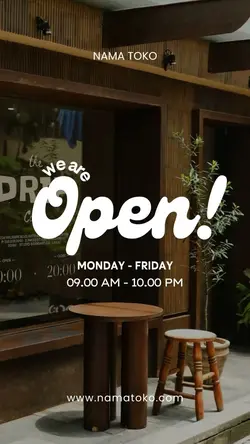 we are open