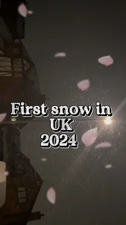 First snow in uk