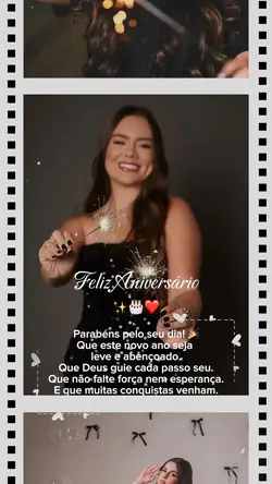 Feliz aniversário. 🎉