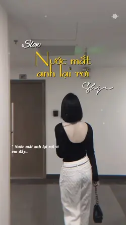 Nước mắt anh lại rơi