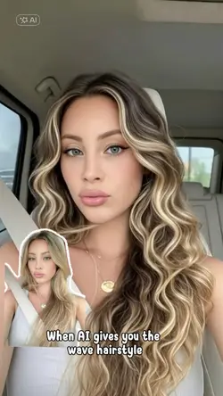Wave hairstyle Ai