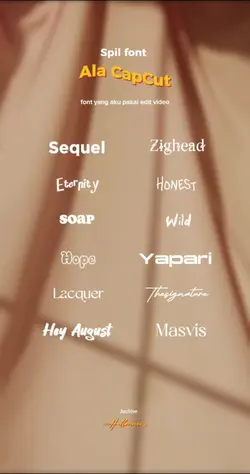 font CapCut 