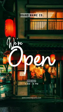 WE ARE OPEN - RESTO