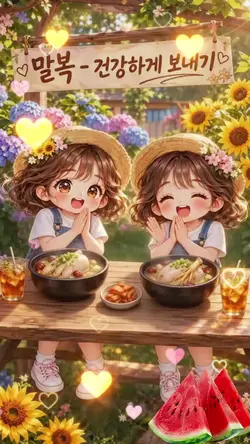 오늘은 말복입니다
