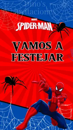 invitación spiderman