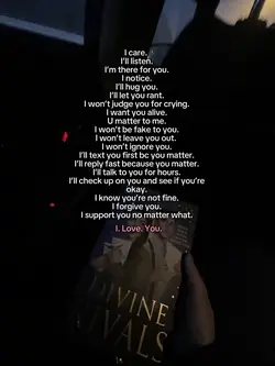 I love you