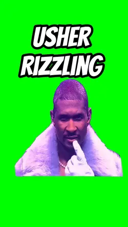 Usher rizzling 