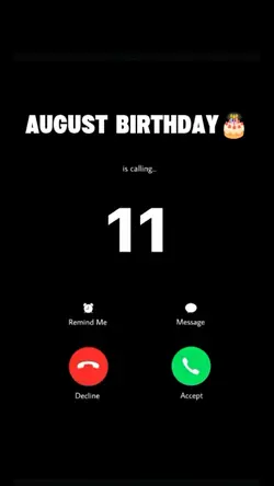 August Birthday