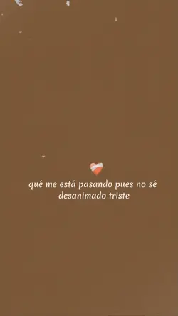 Estoy triste