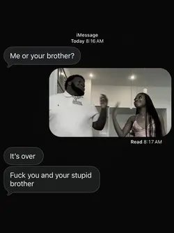 Me or your brother 