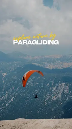 Nature paragliding