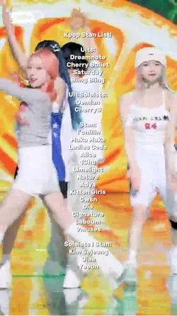 Kpop Stan List 