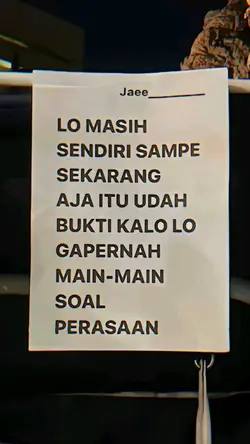 MASIH SENDIRI SAMPE