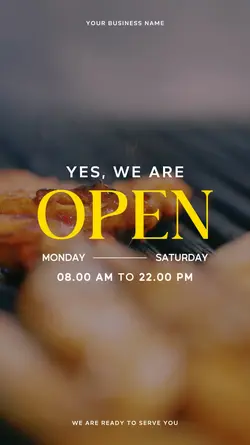 story : we are open