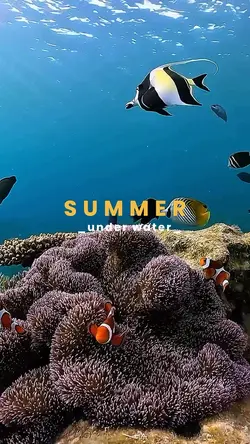 under water