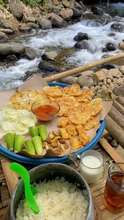 Ngaliwet di curug