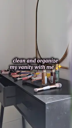 clean my vanity w/me