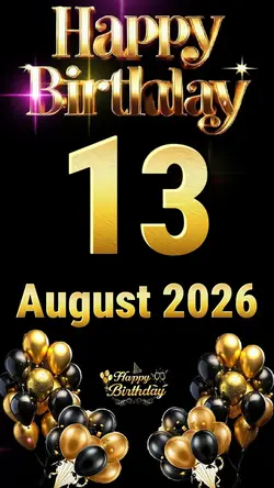 Birthday 13 August 