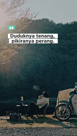 Duduknya tenang