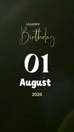 hbd 01 August 2026
