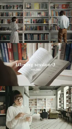 vlog in library 