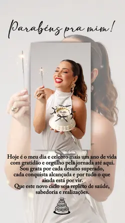 Parabéns pra mim