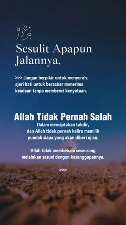 Jangan menyerah
