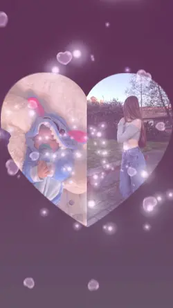 dos fotos en corazón
