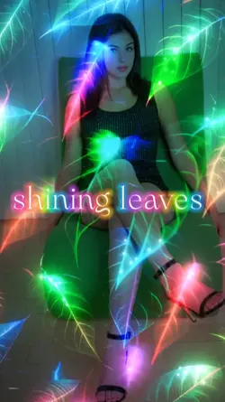glowing leaves effec
