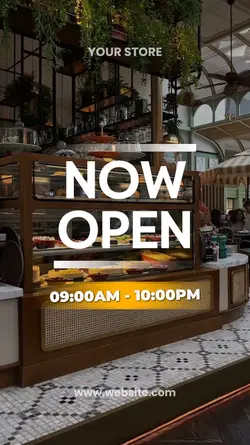 now open