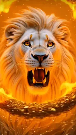 Lion roar  eye 