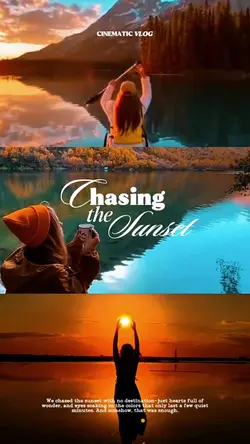 chasing the sunset