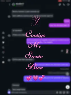 Y contigo me siento